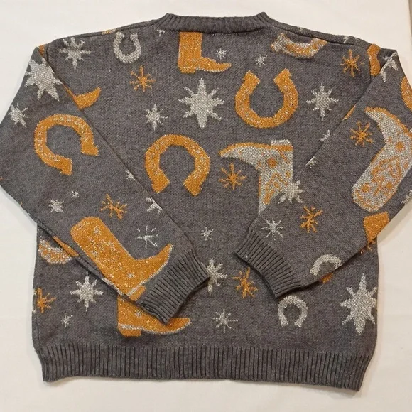 Midnight Cowgirl Giddy Up Sweater Cottagecore Sunday Up Size Medium - Picture 4 of 4
